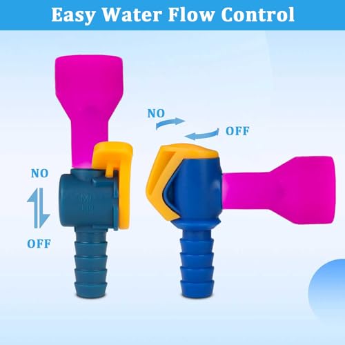 8Pcs Bite Valves Replacement Mouthpieces Set - Compatible with Most Water Bladders and Water Backpacks, Easy to Install Mouthpiece Replacement for Hiking, Biking, Camping Lovers