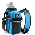 Arca Gear Hydro Carrier 32 oz Small - Insulated Water Bottle Sling w/Carry Handle, Shoulder Strap, Wallet and Two Pouches - The Perfect Flask Accessory - color: Lagoon Blue
