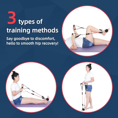 JFMkaer Knee Replacement Recovery Aids, Hip/Knee Rehabilitation Equipment After Knee Surgery - Leg Stretcher Exercise Improve Mobility and Flexibility for Knee Pain