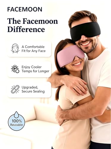 Cooling Gel Eye Mask for Puffy Eyes, Migraine & Headache Relief, Full Eye-Area Cold Compress for Eyes & Temples, FSA Eligible HSA Reusable Eye Ice Pack for Swelling & Post-Surgery Recovery - color: Black-pink