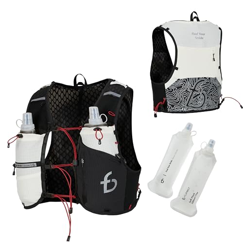 FlipBelt Tahoe Hydration Vest | Ultralight Trail Running Vest - color: Black, size: Large