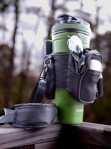Bottle Caddy™ - The Original Water Bottle Pouch with a Wallet and Phone Holder, ideal for Gym Lovers, Hydro Enthusiasts, Hikers, and Athletes. The Best Water Bottle Accessories for Reusable Bottles