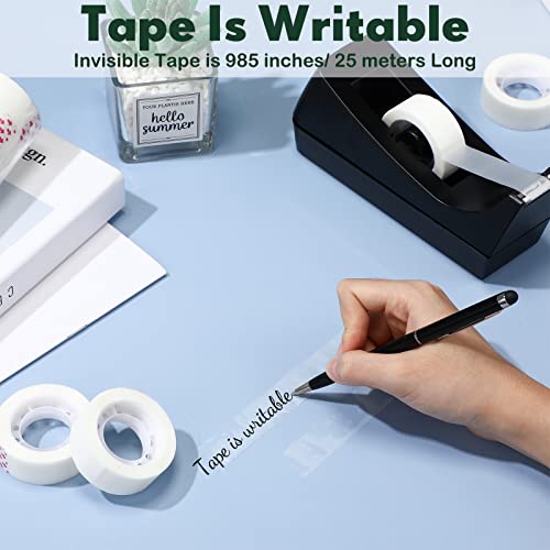 Yahenda 6 Pack Tape Dispenser, 20 Refills Weighted Non Skid,Black
