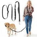 XiaZ Hands Free Dog Leash,Versatile Hands Free Leash,5.9-7.9 FT Waist Belt with Double Handles for Small Medium and Large Dogs Walking, Running and Jogging, Black - color: BasicBlack