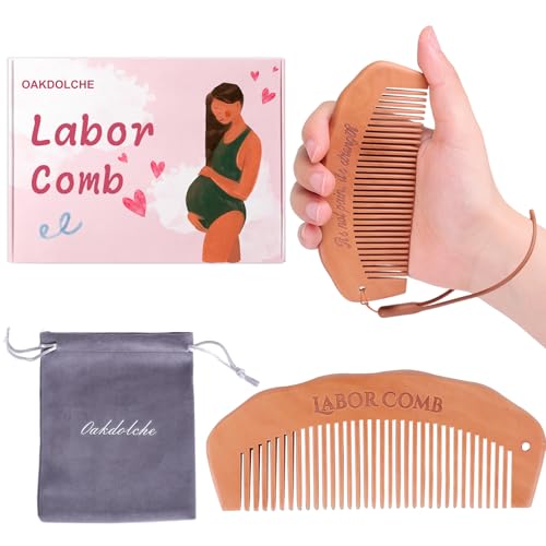 Wooden Birth Comb, Pregnancy Essentials for labor pain - color: Wooden Birth Comb