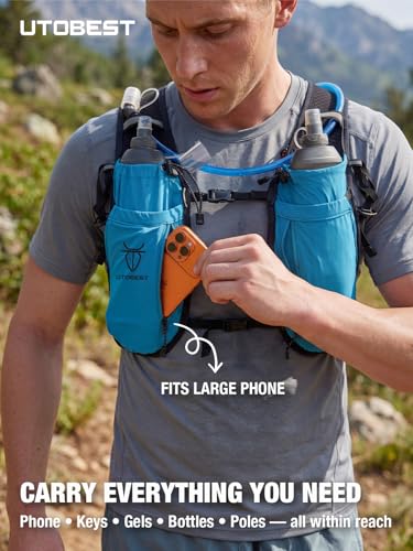 UTOBEST Running Vest Lightweight Hydration Pack 10L UTR110 - color: Purple (Vest Only), size: XL (Chest Size:40-45inch)