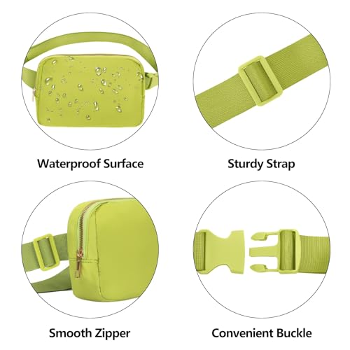 VOROLO Fanny Pack For Women And Men Crossbody Bag Belt Bag Grass Green - color: Grass Green