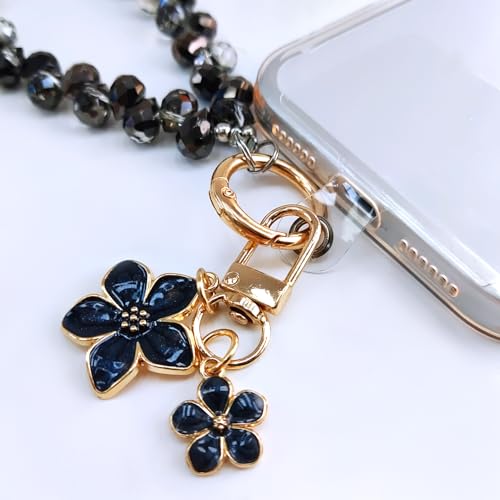 C.J.M.K Beaded Phone Wristband, Lanyard Chain - color: 09-black