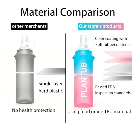Soft Foldable Water Bottle, Gradient Blue and Pink - color: yellow blue