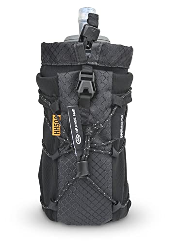 Orange Mud Soft Flask 500ml Handheld Running Flask Bottle - color: Black
