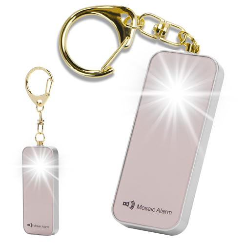 Ultrathin Personal Alarm Waterproof Replaceable Battery Strobe Light - color: Rose Gold