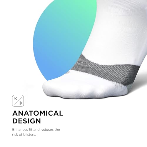Feetures Elite Light Cushion Mini Crew Sock - color: New White (1 Pair), size: Medium