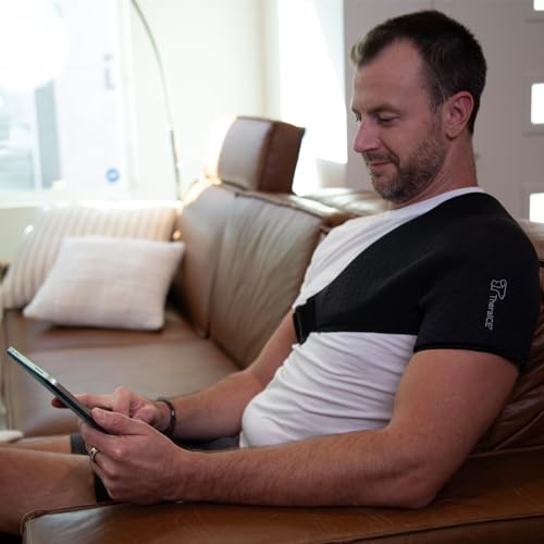 TheraICE Shoulder Ice Pack Wrap PRO, Rotator Cuff Brace Compression Sleeve