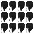 12 Pcs Yoga Strap 6Ft Exercise Stretch Bands for Flexibility with Adjustable Metal D Ring Buckle Loop Stretch Strap Non Elastic Yoga Belt Yoga Exercise Adjustable Straps for Pilates