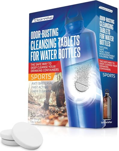 CleanHike Water Bottle Cleaning Tablets for Tumblers, 36 Ct, No Scrub - size: 36 Count (Pack of 1)