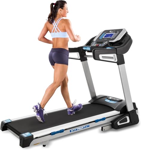 Xterra Fitness Sport Series Premium Folding Smart Treadmill, Handlebar Speed and Incline Controls, Large XTRASoft Cushioned Running Deck, Built-in FTMS-Enabled Bluetooth with XF Connect Fitness App - style: TRX4500