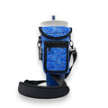 Drink Handlers Drink Carrier with Pocket Purse - Versatile Water Bottle Holder with Strap -Velcro Strap Fits Around 30-40oz Tumblers - Hammerhead Sharks - color: Hammerhead Sharks