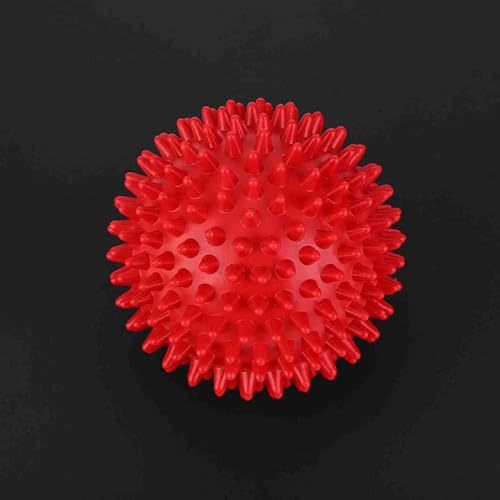 Garosa Spiky Massage Ball, Hard Plastic Red 7.5cm