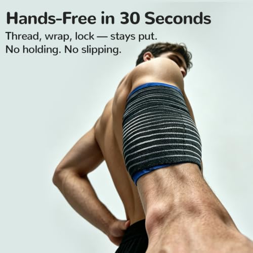 Hands-Free Ice Pack for Injuries Reusable with Bandage for Multiple Joints - size: Hands-free M*2