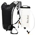 2 Pack Hydration Pack with 2L Backpack Water Bladder - Great for Outdoor Sports of Running Hiking Camping Cycling Skiing - color: Black with Grey Zipper (1 Pack)