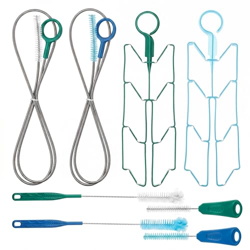 Patelai 2 Set 8 in 1 Reservoirs Hydration Bladder Cleaning Kit - color: Blue and Green