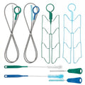 Patelai 2 Set 8 in 1 Reservoirs Hydration Bladder Cleaning Kit - color: Blue and Green