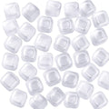 Reusable Ice Cubes for Drinks, 20 Pack Refreezable Plastic Ice Cubes BPA Free, Chills Drinks Without Diluting, Washable Fake Ice Cubes for Cocktails, Wine, Beer or Coffee Easy To Use - color: White-20Pack