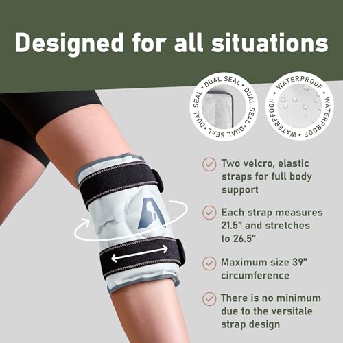 Flexible Knee Wrap Hot and Cold Gel Pack 10" x 12.5" - color: Grey