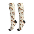 Cute Dog Compression Socks Women Men, Dog Lover Gift - color: King Charles Cavalier1