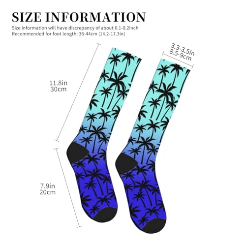 Compression Socks Knee High Support Stockings Women Men - color: Palm