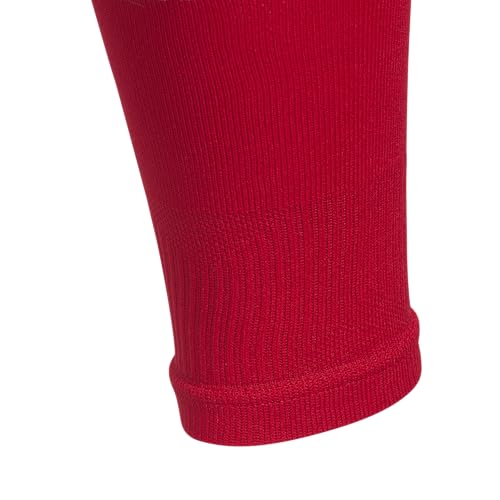adidas Metro Soccer Socks or Calf Sleeves 1 Pair - color: Team Power Red/White/Calf Sleeve, size: Large, style: Calf Sleeve
