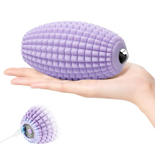 Vibrating Massage Ball with Rolling Head for Plantar Fasciitis - color: Purple