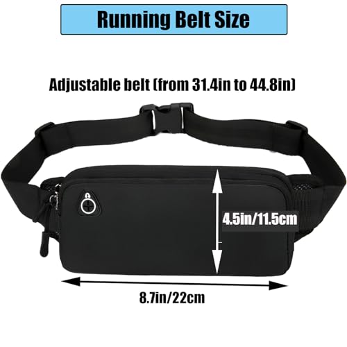 Sports Waist Bag,Runners Pouch Pack (7.9 x 3.1 Inches)