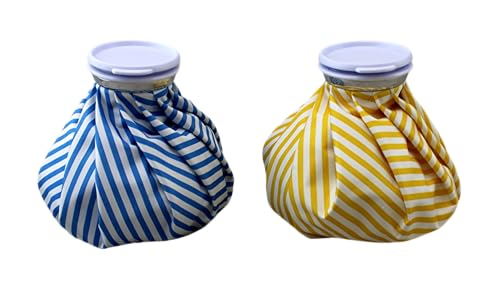 2 Pack Cold & Hot Therapy Pain Relief Ice Water Bag - 9" BPA Free, Leakproof, Stylish Design, 44oz Capacity, Hot & Cold Compress for Headache, Pain Relief by Dependable Industries