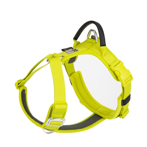 No-Pull Dog Harness Reflective Breathable Adjustable Vest - color: Lemon Yellow, size: XL