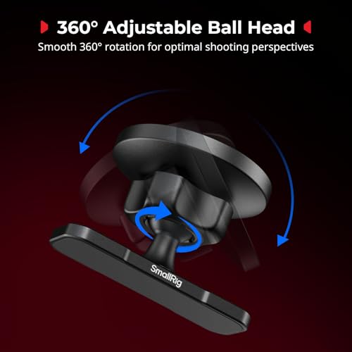 SMALLRIG Magnetic Phone Mount Gym for iPhone 17/16/15/14/13 Series, Adjustable Phone Holder Gym for Huawei, for Samsung, for Xiaomi, Double-Sided Magnetic Design - 5460 - style: Magnetic Connection