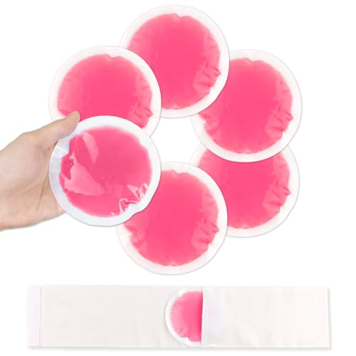NEWGO Small Ice Packs for Injuries with Cloth Backing, 6 Packs, Red - color: Red - 6 Pack
