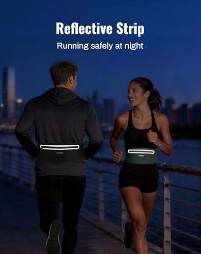 Running Belt for Women & Men-Ultra Light Slim Running Belts - color: Blue