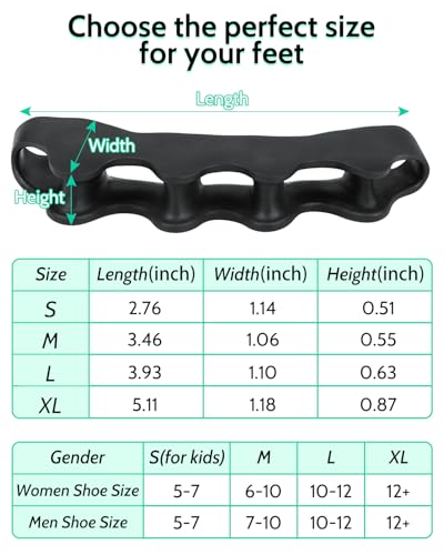 4PCS Silicone Toe Separators to Correct Toes Alignment for Children, Toe Spacers Straightener for Bunion Relief, Hammertoes and Overlapping Toes (Small) - size: Small