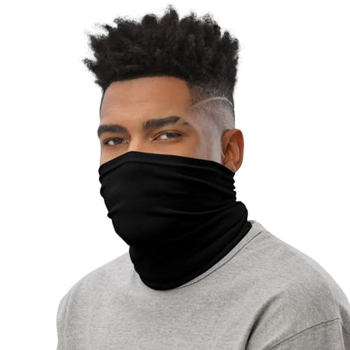 12-30 Pieces Neck Gaiters Scarf Head Wrap Headwear Balaclava Face Mask Sun Bandanas for Women Men Running,Cycling,Fishing - color: 12 Black