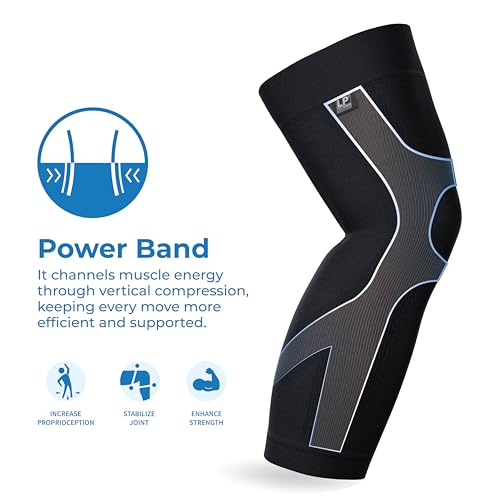 LP 272Z Leg Compression Sleeve for Knee, Thigh, and Calf Support - size: XXL