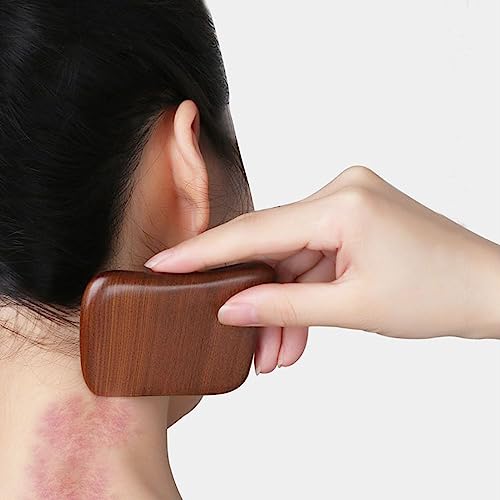 OULIGET Gua Sha Massager Tool,Sandalwood Board Acupuncture Point Massager - style: Gua Sha Board