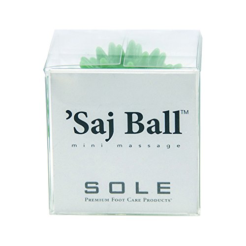 SOLE Premium Foot Care Products Saj Ball - Stocking Stuffer, Spiky Hand & Foot Mini Massager for Focus, Travel, Instant Relaxation - Gift Box, Green - color: Green