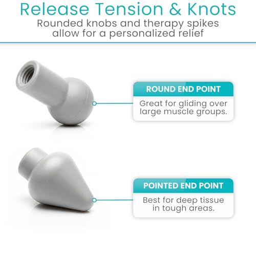 Vive Back and Neck Massager Cane - Trigger Point Massage Tools for Pain - style: Massage Cane