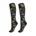 Witchy Moth Compression Socks For Women Men - color: Butterfly Moon