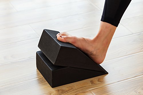 StrongTek Yoga Wedge Blocks, Soft EVA Foam, Set of 2 with Carry Bag