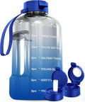 AQUAFIT 1 Gallon Water Bottle with Motivational Quotes - color: Blue Skies, size: 128 Ounces
