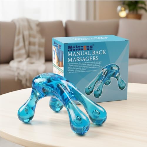 Melonsun Palm Massage Tool - Handheld Four-Point Deep Tissue Massager for Trigger Point, Neck Back Shoulder Pain Relief, Self Massage Between Shoulder Blades, No Therapist Needed (Pack of 2) - size: 1 Count (Pack of 2)
