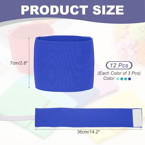 Soccer Captain Armband Elastic Wrist Arm Bands Adjustable Player Team Leader Anti-Slip Badge Sports Accessories - color: Ocean Gradient
