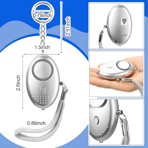 Kanayu 76 Pcs Personal Alarm Bulk 130DB Safe Sound Emergency Safety Self Defense Security Alert Keychain with Led Light Personal Protection Alarm for Women Girls Kids Elderly (Simple Color) - color: Simple Color